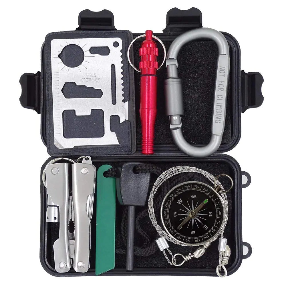 Outdoor Survival Kit 7 in 1 Mini Emergency Set