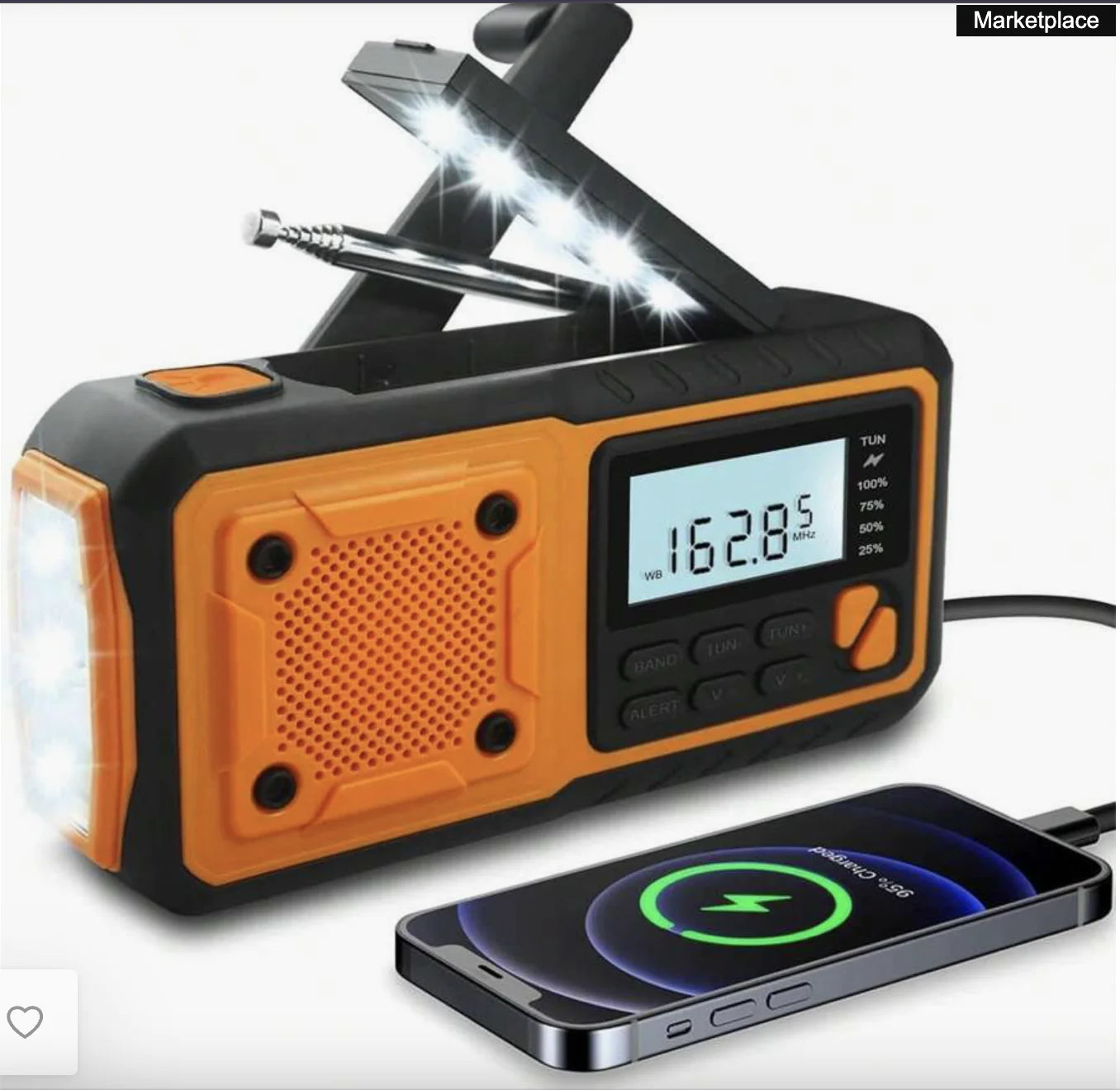Solar Emergency Hand-Crank Radio