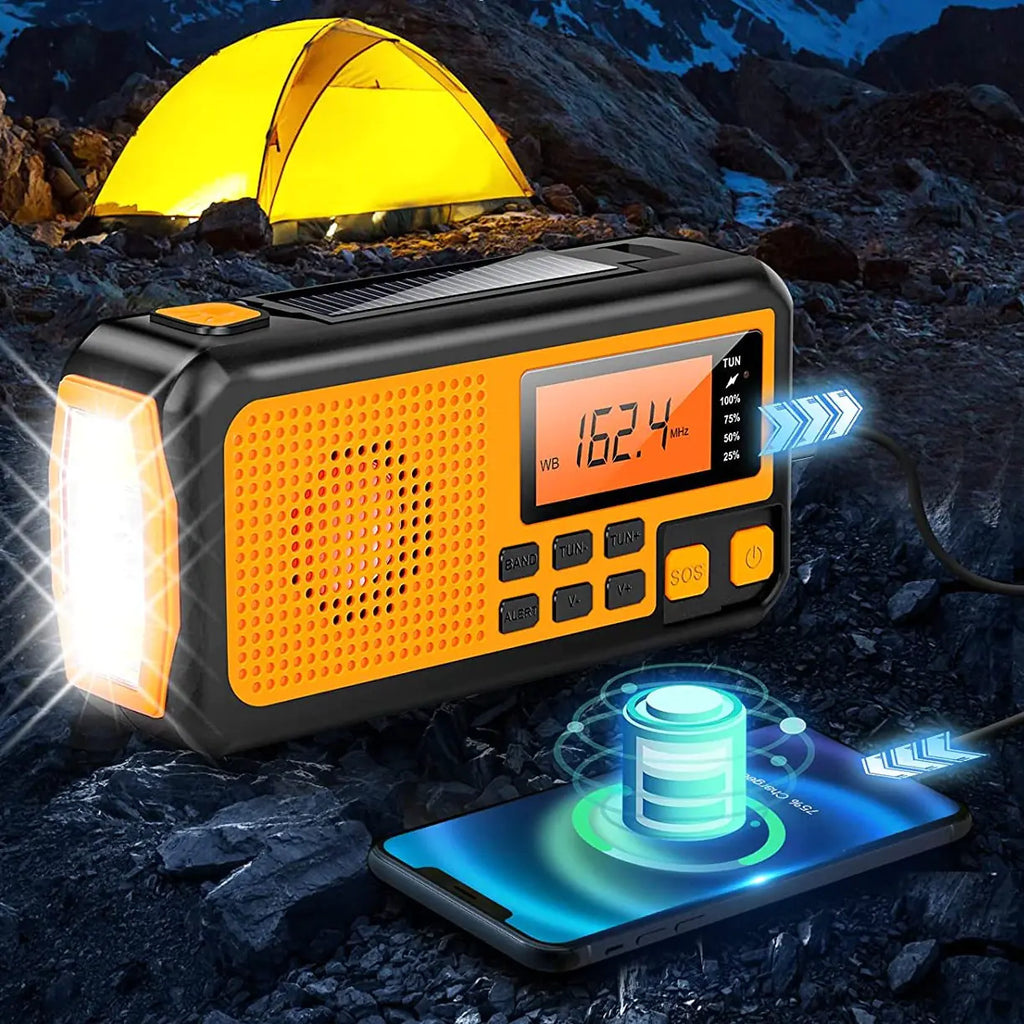 Solar Emergency Hand-Crank Radio