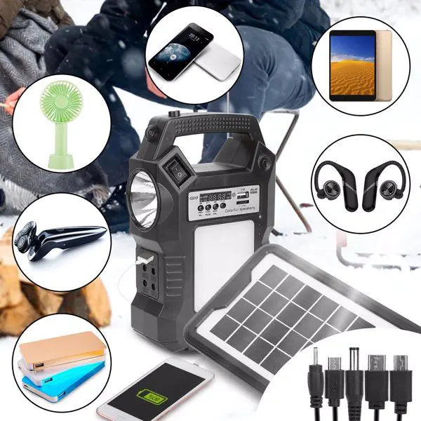 Portable Solar Power Station Rechargeable Backup Power Bank